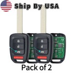 Honda Accord Civic 2016-2020 4 Button Remote Head Key for FCC: MLBHLIK6-1TA